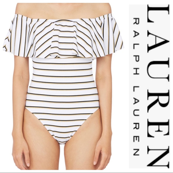 Brand New! Lauren Ralph Lauren One Piece Swimsuit - Picture 1 of 9